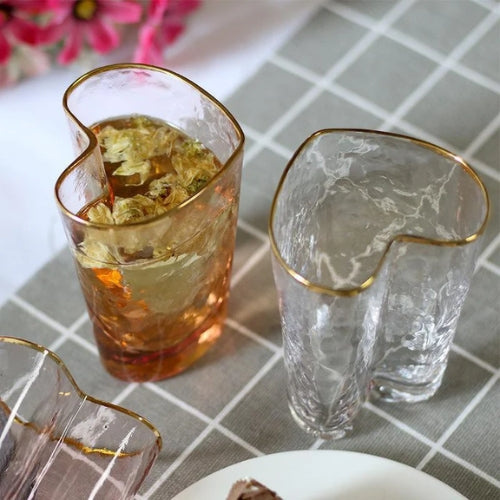 FC divine cocktail glass with gold rim - set of 2