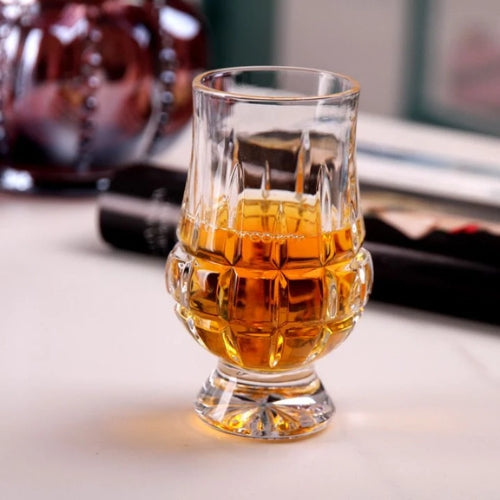 FC diamond cut whiskey tasting glass - set of 6