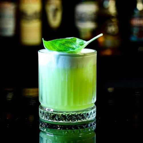 FC flow geo crystal whiskey glass - set of 6