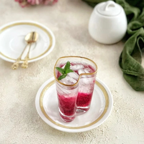 FC divine cocktail glass with gold rim - set of 2